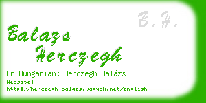 balazs herczegh business card